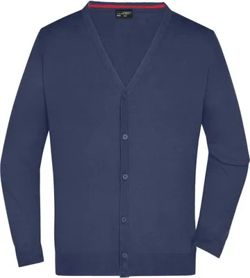 Produktbild von Klassische Baumwoll-Strickjacke navy, Gr. M