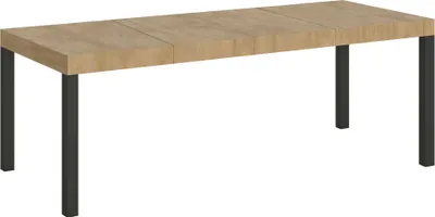 Produktbild von Ausziehbarer Tisch 90x160/264 cm Everyday Premium Eiche Natur Anthrazit Gestell