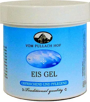 Produktbild von Eis Gel mit Menthol Feuchtigkeitscreme vom Pullach Hof 250 ml