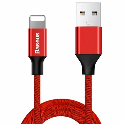 Produktbild von Baseus Yiven USB / Lightning Ladekabel Datenkabel Textilkabel Gewebekabel 1,8M rot (CALYW-A09)
