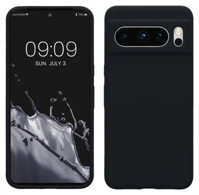 Produktbild von kwmobile Handyhülle für Google Pixel 8 Pro Hülle, für Pixel 8 Pro Case - Hülle Silikon - kabelloses Laden - Heidelbeerblau