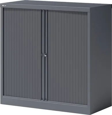 Produktbild von BISLEY Rollladenschrank Essentials Maße: 100 x 100 x 47 cm (B x H x T) Anzahl der Fachböden: 1 Fachboden