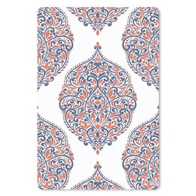 Obrázok produktu pre Podložka pod myš - Vzory - modrá - oranžová - 18x27cm - Rohožka pod myš