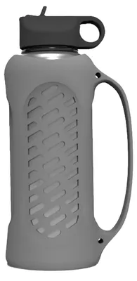 Produktbild von Flaschenhülle, BPA-frei, kratzfest, mit Lochmuster, aus Silikon, tragbar, für 40-oz-Thermobecher, Küchenhelfer