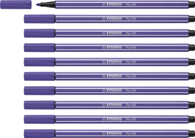 Produktbild von Premium-Filzstift - STABILO Pen 68 - 10er Pack - violett