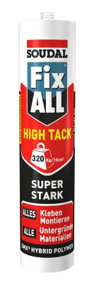 Produktbild von 1K-Hybrid-Polymer Fix All HT weiß 420g Kartusche SOUDAL