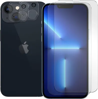 Immagine prodotto di Vetro blindato per Apple iPhone 13 pellicola protettiva 2x fotocamera pellicola protettiva in vetro 2x pellicola blindata