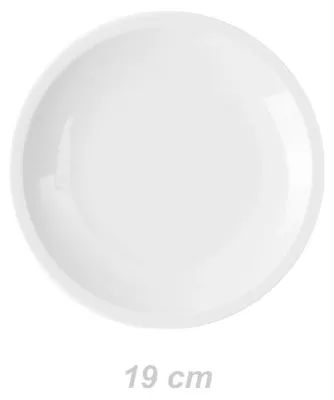 Produktbild von 6 Stück Porzellan Teller flach 19 cm Coupform "Katja" Holst Porzellan