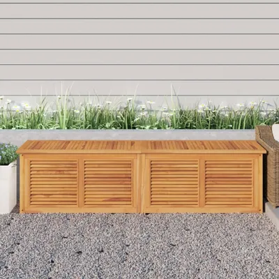 Produktbild von The Living Store Gartenbox mit Beutel 200x50x53 cm Massivholz Teak