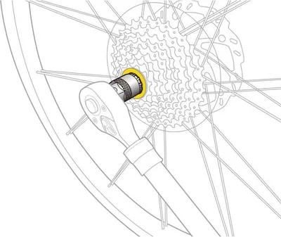 Produktbild von Topeak Steckschlüssel Kassettenabzieher Freewheel Remover, Silber