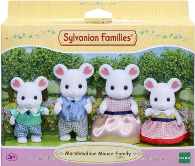 Image de Sylvanian Families Souris : Famille Marshmallow