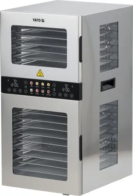 Image de Séchoir alimentaire professionnel avec 20 plateaux en acier inoxydable, 1 500 W