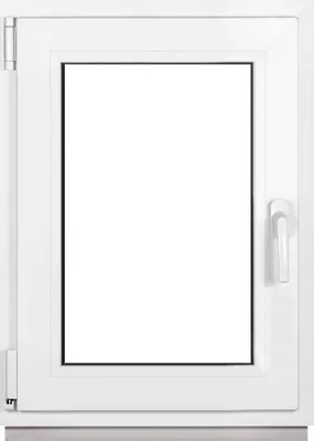 Obrázek produktu pro Framex sklepní okno PVC okno bílé Šířka x výška 55 x 70 cm (550 x 700 mm) dvojité (32 mm) otočné/sklopné DIN levé - Premium - všechny velikosti
