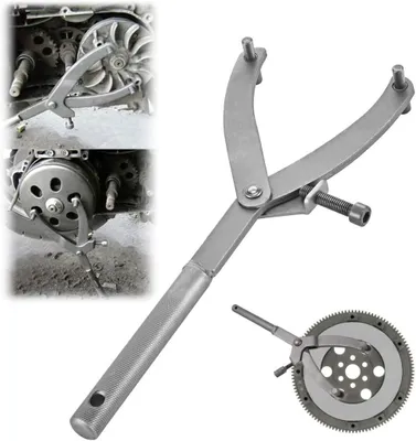 Productafbeelding van Vliegwiel Blokkeergereedschap - Koppeling Houder - Motor Reparatie - Verstelbaar Ontwerp - Max 11.5 cm - Metaal
