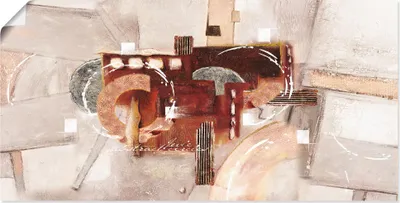 Produktbild von ARTland Poster Abstrakte Kreise Größe: 100x50 cm