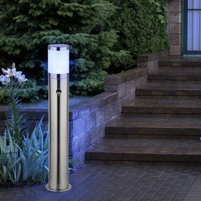 Produktbild von Smart RGB LED Stehlampe, Bewegungsmelder, Edelstahl, H 80 cm