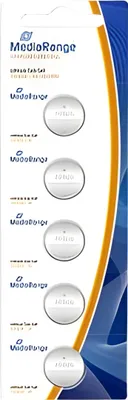 Produktbild von MediaRange Batterie Knopfzelle Lithium/CR1620 3V 5Stk.