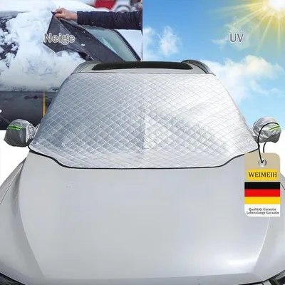 Produktbild von Famanu Sonnenschutz für Auto - Frontscheibenabdeckung gegen UV-Strahlen, Frost und Schnee (157 x 126 cm)