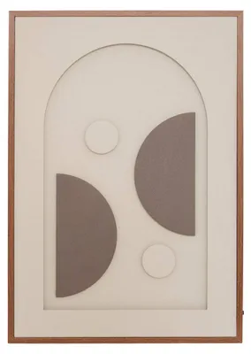 Produktbild von Rechteckige led-leinwand „tiara“, 48 x 68 cm, weiß - Atmosphera créateur d'intérieur