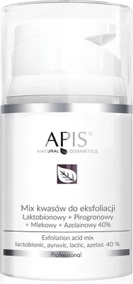 Zdjęcie produktu dla Apis - Mix kwasów 40% do eksfoliacji - Laktobionowy, pirogronowy, mlekowy i azealinowy 50ml