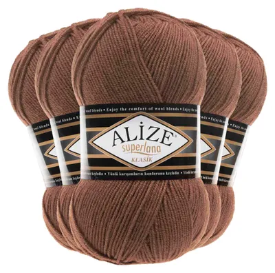 Strickgarn ALIZE SUPERLANA KLASIK 565 braun