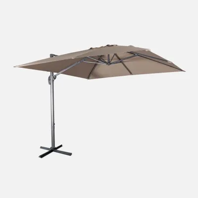 Produktbild von sweeek - Quadratischer Sonnenschirm 3x3m - Taupe