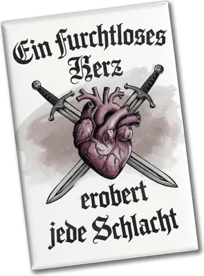 Produktbild von Furchtloses Herz erobert jede Schlacht Souvenir Souvenir Magnet
