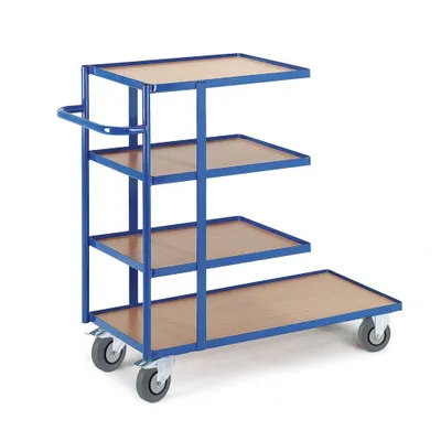 Produktbild von Rollcart Kommissionierwagen 08-7720 blau 47,0 x 104,0/63,0 x 106,0 cm