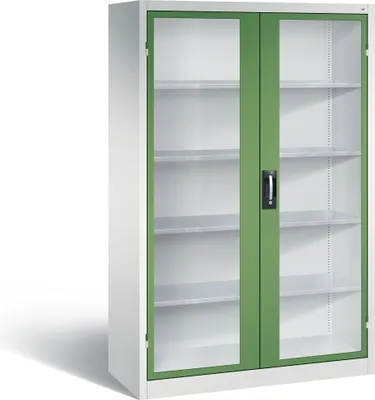 Produktbild von C+P Flügeltürenschrank Acurado, H1950xB1200xT500mm, 7035/6011