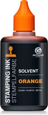 Immagine prodotto di Lenizett Solvent Inchiostro per timbri per superfici lisce, arancione 50 ml