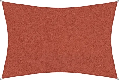 Produktbild von sunprotect 83229 Professional Sonnensegel 3,5 x 4,5 m Rechteck wind- & wasserdurchlässig, rot