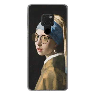 Produktbild von MuchoWow® Handyhülle Schutzhülle Hülle für Huawei P40 Lite Das Mädchen mit dem Perlenohrring - Vermeer - Brillen Silikon Softcase Handy Hülle - Handy
