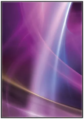 Produktbild von Wallario Wandbild Abstraktes Muster in violett lila pink schwarz, Größe: 70,30 x 100,30 cm, Poster mit schwarzem Aluminiumrahmen