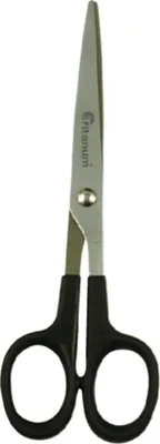 Produktbild von Schere 17 cm mit schwarzem Griff Titanum