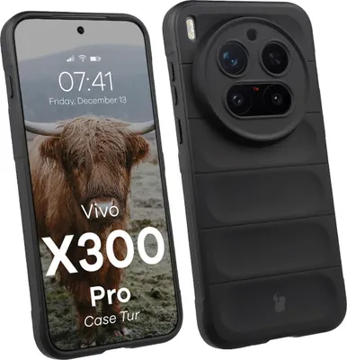 Produktbild von Robuste Handyhülle für Vivo X300 Pro, Bizon Case Tur, Schwarz