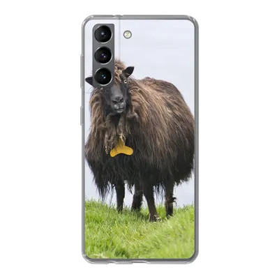 Produktbild von MuchoWow® Handyhülle Schutzhülle Hülle für Samsung Galaxy S21 Schafe - Braun - Meer Silikon Softcase Handy Hülle - Softcase