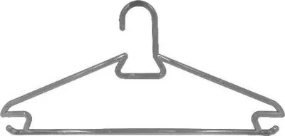 Produktbild von TrendLine Kleiderbügel mit Steg 5 Stück schwarz