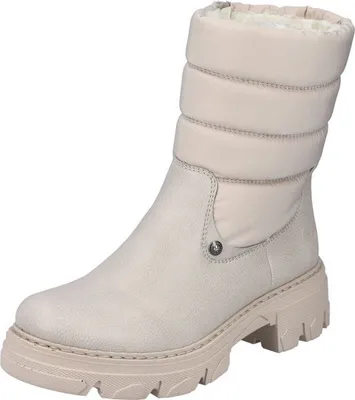 Produktbild von Rieker Damen Stiefelette Chunky Boots Warmfutter gesteppter Schaft 74670, Größe:40 EU, Farbe:Beige