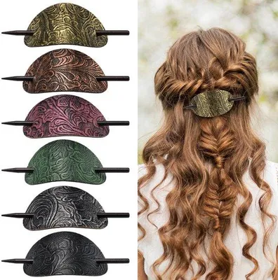 Produktbild von Vielseitiges Frisurset mit Holzhauben, runden Haarschmuckstücken, Haarschleifen, Pferdeschwanzhalter, bohemehaarschmiegern für Frauen und Mädchen