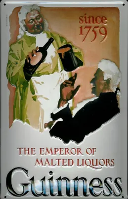 Produktbild von Blechschild Guinness Bier since 1759 Emperor of Malted Liquors nostalgisches Schild retro Werbeschil