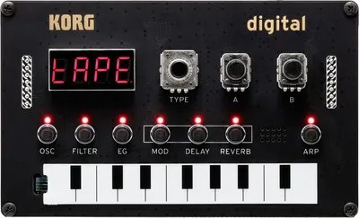 Produktbild von Korg NTS-1, Digitaler Synthesizer, Schwarz, USB, 129 mm, 78 mm, 39 mm