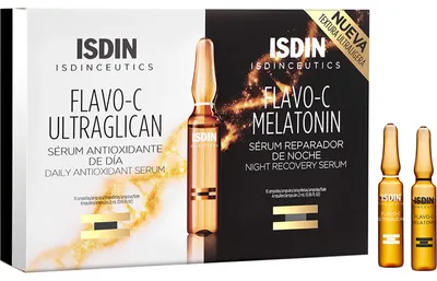 Produktbild von ISDIN ISDINCEUTICS Day & Night Flavo-C Ultraglic.S, 20X2 ml AMP