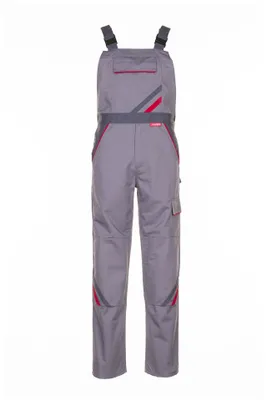 Produktbild von Planam Latzhose Highline Gr. 38 zink/schiefer/rot