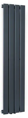Image de Blumfeldt Radiateur Eau Chaude Design, Radiateur Vertical Eau Chaude pour Chauffage Maison, Faible Conso d'Energie, Silencieux, Chauffage Mural 380W pour Salle de Bains, Seche Serviette Eau Chaude