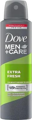 Zdjęcie produktu dla Dove - Dezodorant - Men Care Extra Fresh - Odświeżający i energetyzujący - 48 godzin ochrony - 250 ml - 1 szt