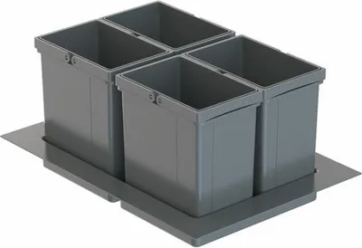 Produktbild von Naber WESCO® Pullboy Versa 265 K/600-4, Abfallsammelsystem, oriongrau, H 265 mm