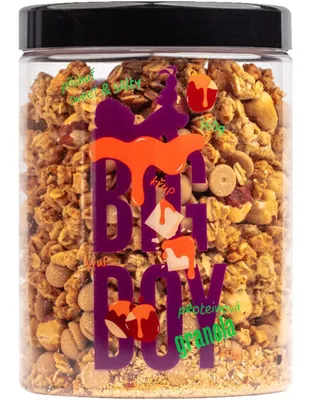 Immagine prodotto di Big Boy Granola proteica dolce e salata 360 g dolce e salata / Snack proteico / Granola proteica croccante dal perfetto sapore dolce e salato