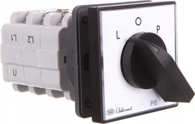 Obrázek produktu pro Vačkový spínač L-0-R 3P 16A IP65 s deskou Oblouk 16-42 921612