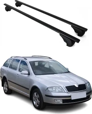 Obrázek produktu pro Příčné střešní nosiče pro Škoda Octavia Combi 2004–2012, černé