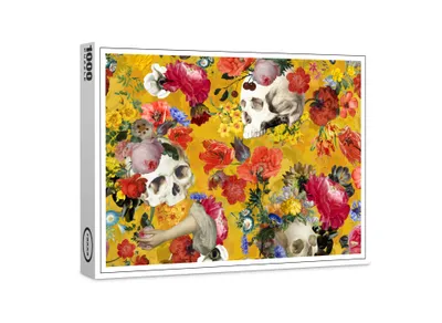 Produktbild von raxxa Premium-Puzzle "Gothic Vintage: Mystische Sonnige Schädelwelten", 1000 Teile